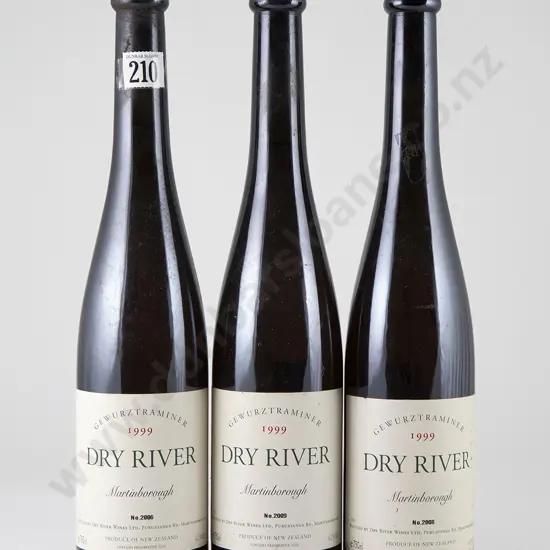 3 bottles Dry River Martinborough Gewurztraminer Vintage 1999