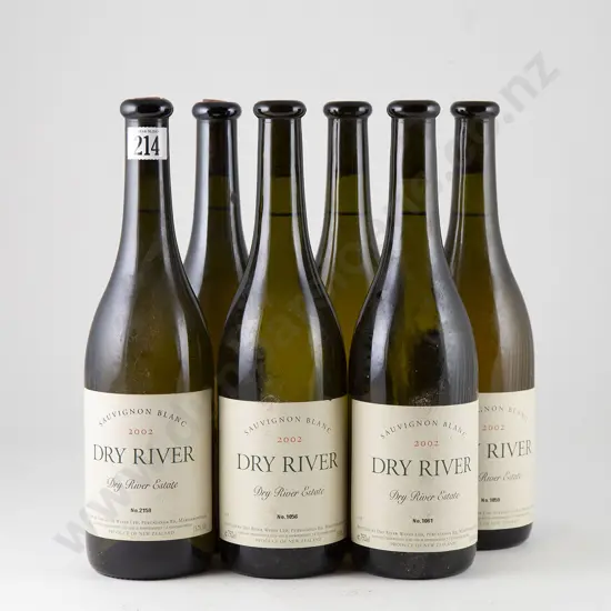 6 bottles Dry River Estate Sauvignon Blanc Vintage 2002