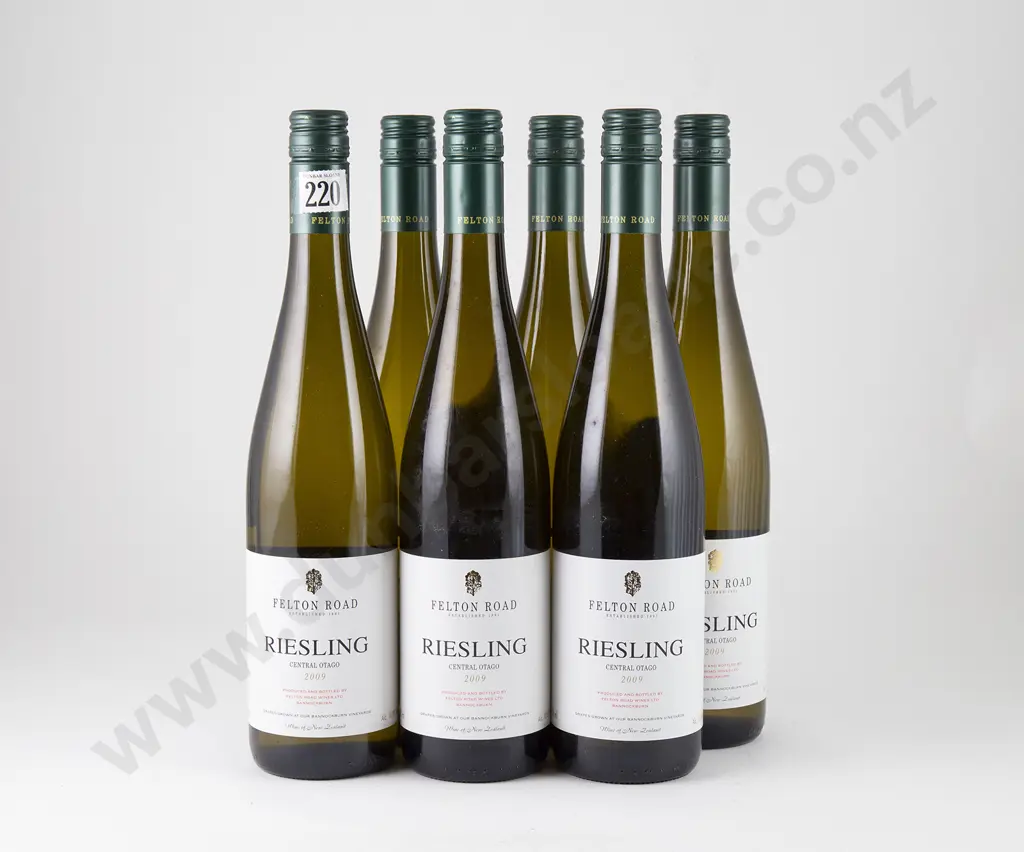 6 bottles Felton Road Bannockburn Riesling Vintage 2009 Image 1++