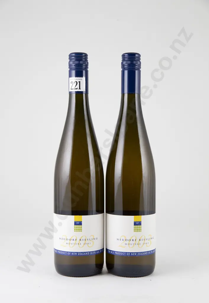 2 bottles Neudorf Riesling Moutere Vintage 2003 Image 1++