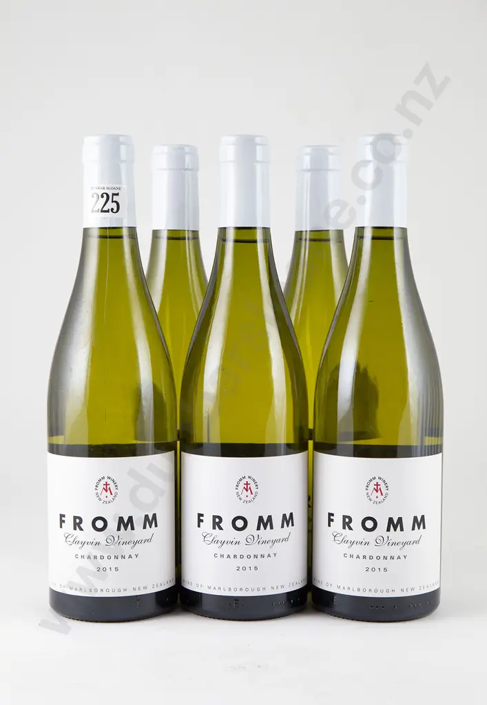 5 bottles Fromm Clayvin Chardonnay Vintage 2015 Image 1++