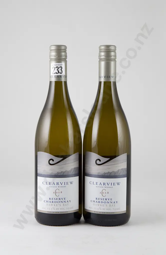 2 bottles Clearview Estate Reserve Chardonnay Vintage 2018 Image 1++