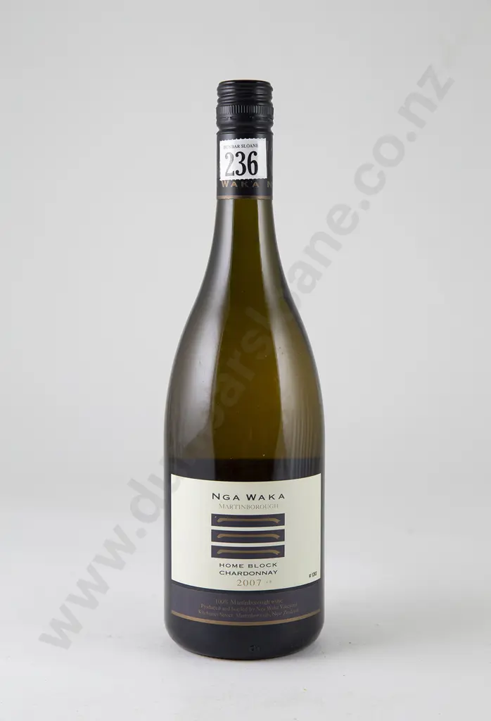 2 bottles Nga Waka Home Block Chardonnay Vintge 2007 Image 1++