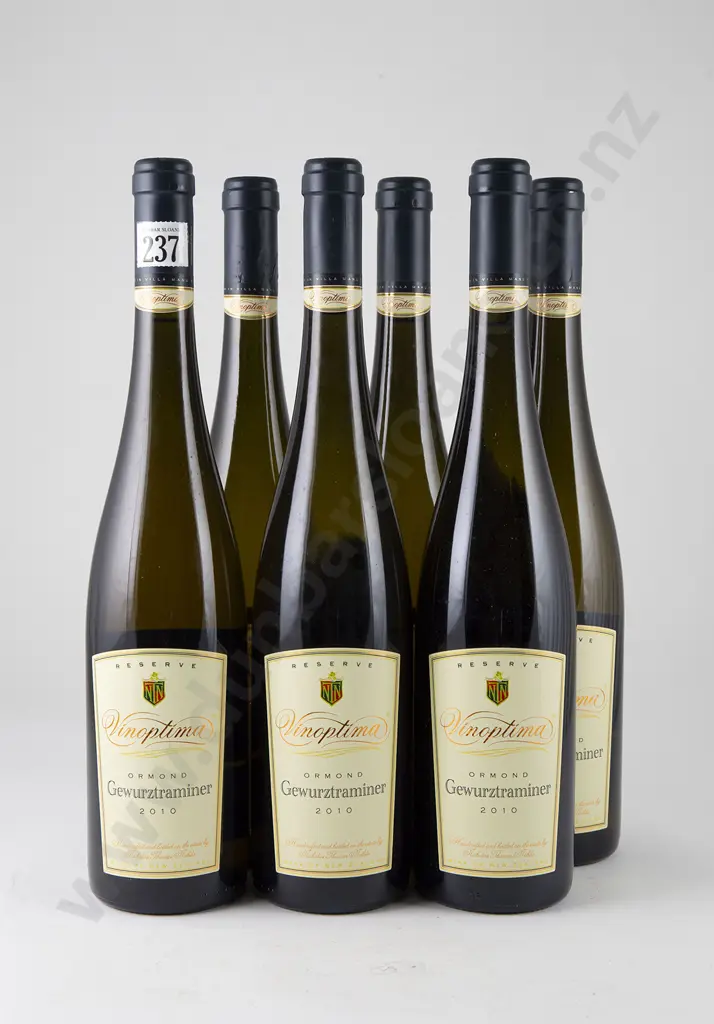 6 bottles Vinoptima Ormond Reserve Gewurztraminer Vintage 2010 Image 1++