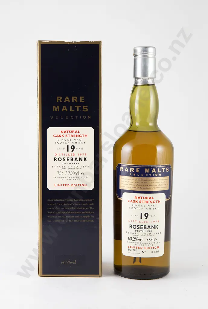 1 bottle Rosebank 19 year old Single Malt Scotch Whisky Image 1++