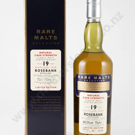 1 bottle Rosebank 19 year old Single Malt Scotch Whisky
