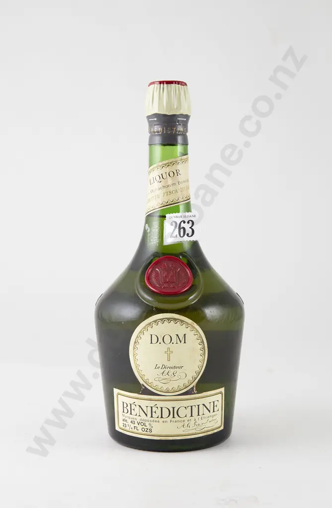 1 bottle 1950's Period D.O.M. Benedictine Image 1++
