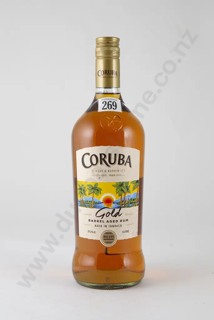 1 bottle 1 litre Coruba 'Gold' Deluxe Barrel Aged Jamaica Rum Image 1++