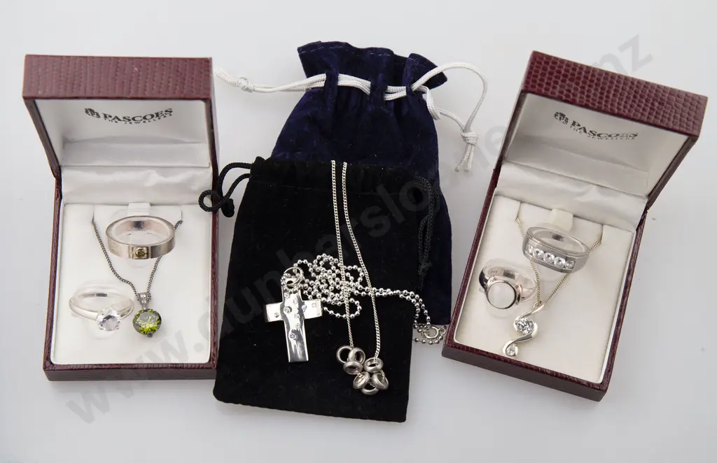 As New Silver & Crystal Jewellery Image 1++