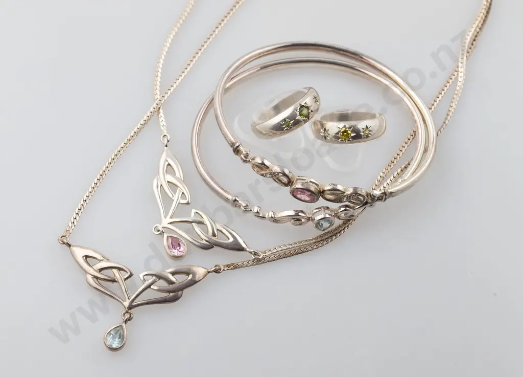 As New Silver & Crystal Jewellery Image 1++