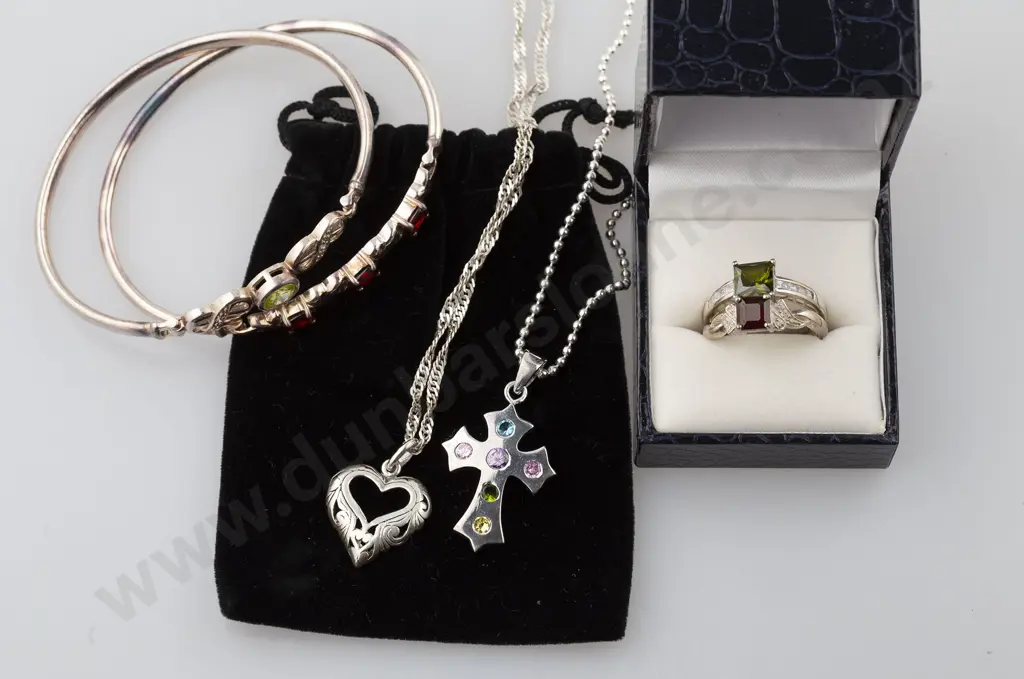 As New Silver & Crystal Jewellery Image 1++