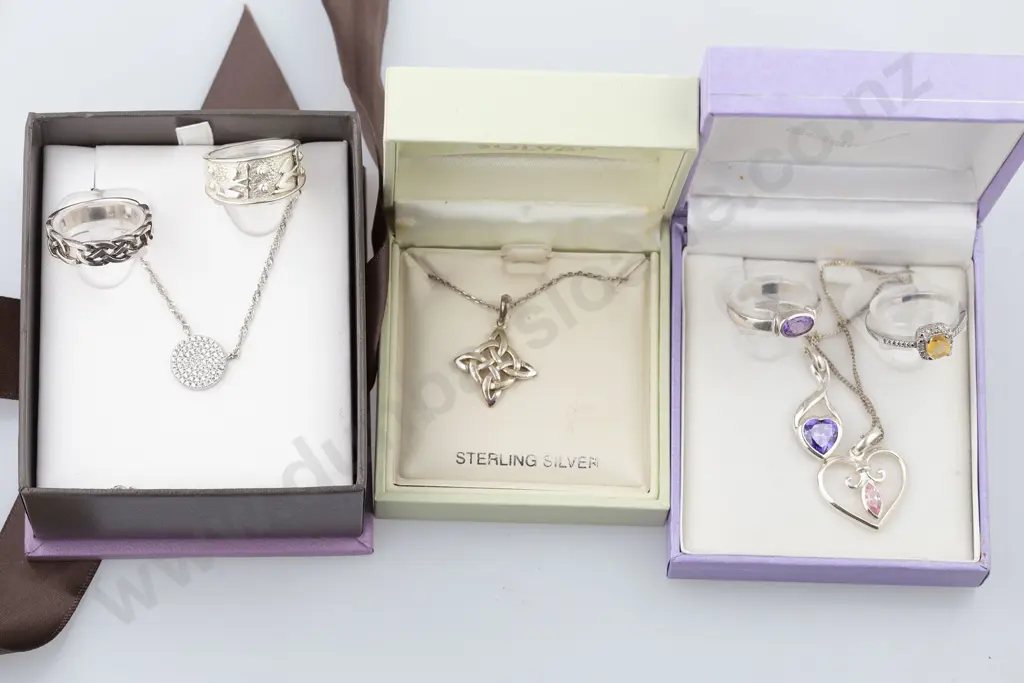 As New Silver & Crystal Jewellery Image 1++
