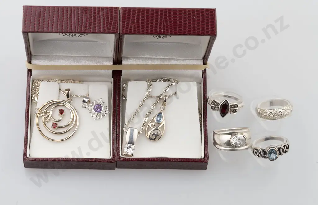 As New Silver & Crystal Jewellery Image 1++