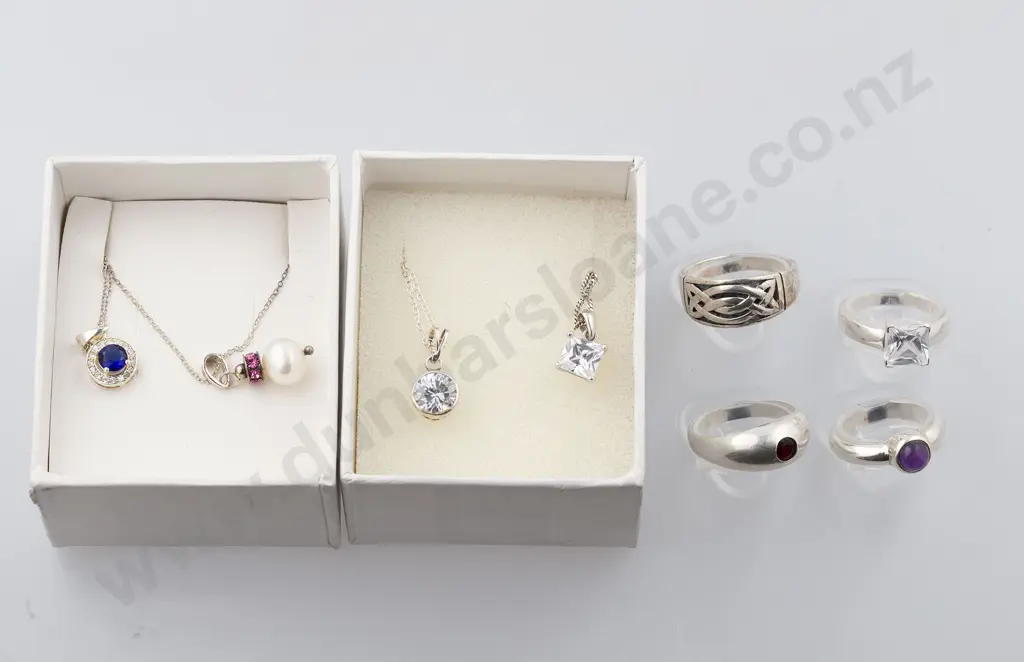 As New Silver & Crystal Jewellery Image 1++