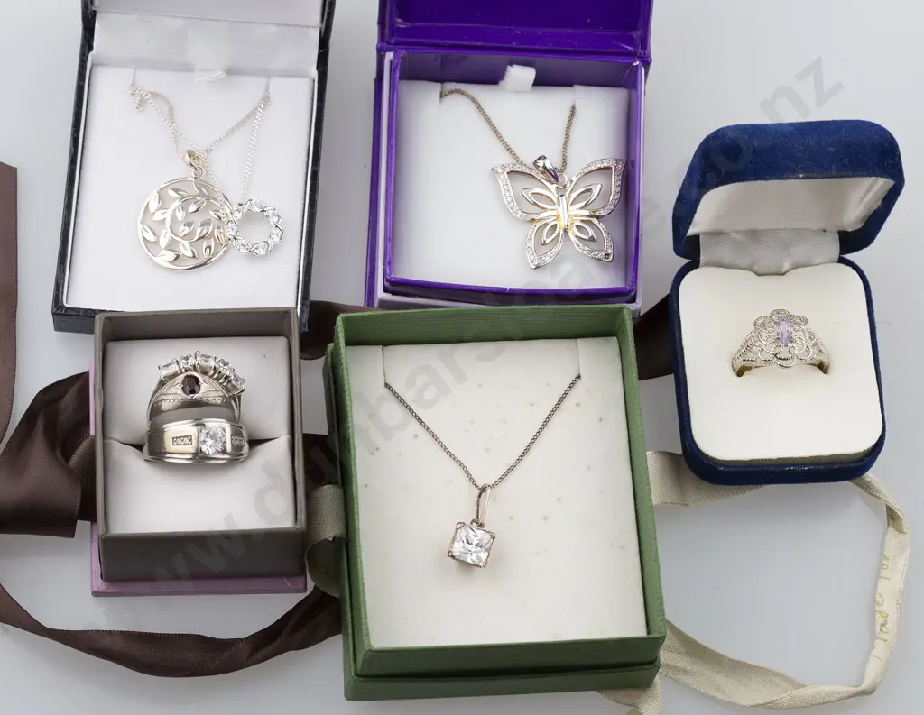 As New Silver & Crystal Jewellery Image 1++
