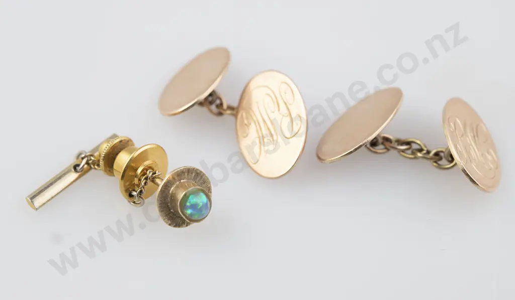 Pair 9ct Cuff-Links Image 1++