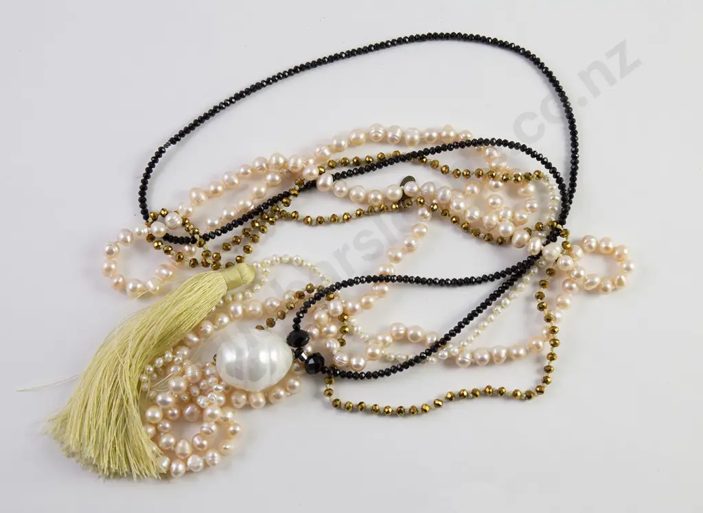 Opera Length Fresh Water Pearl Necklace Image 1++