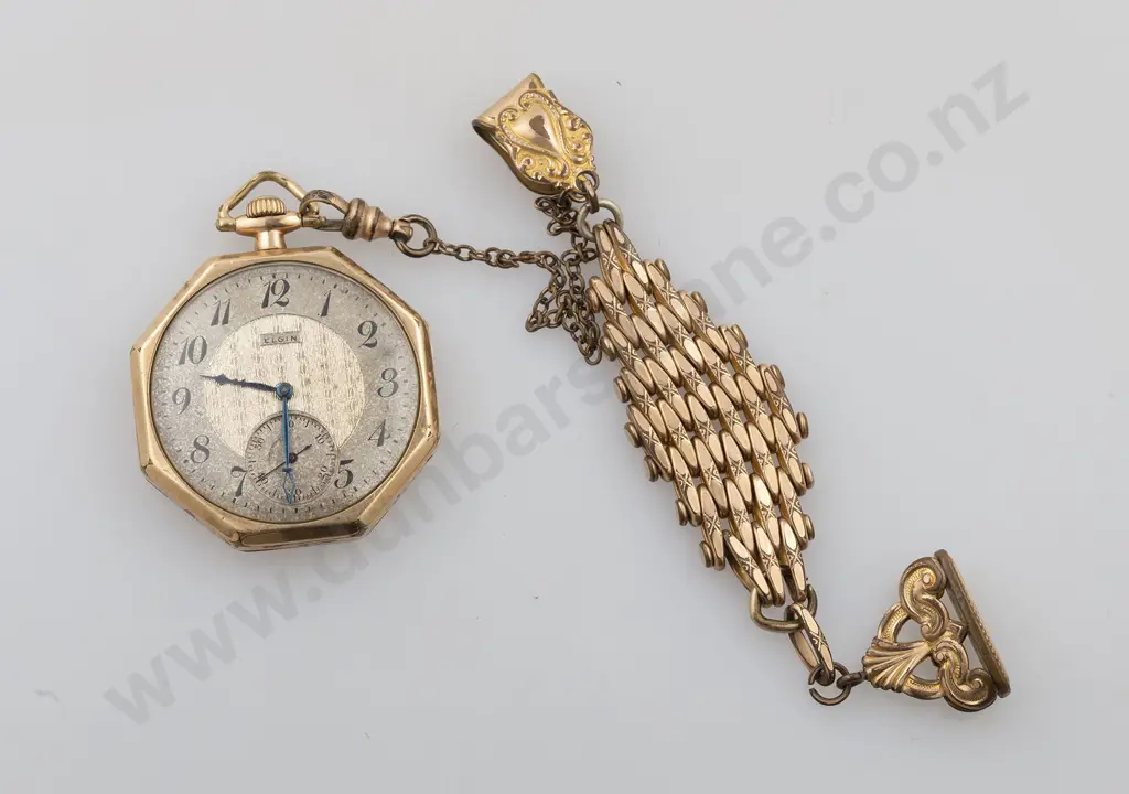 Elgin Open Face Lever Wind Pocket Watch Image 1++