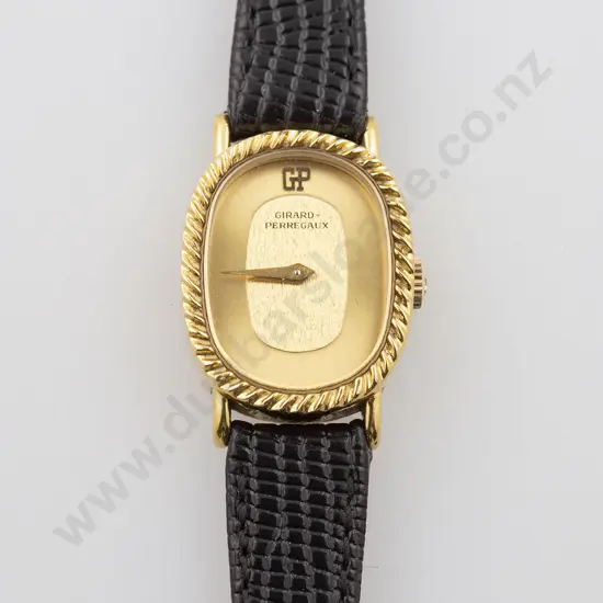 Cased Girard-Perregaux Gold Plate Cased Ladies Cocktail Wrist Watch