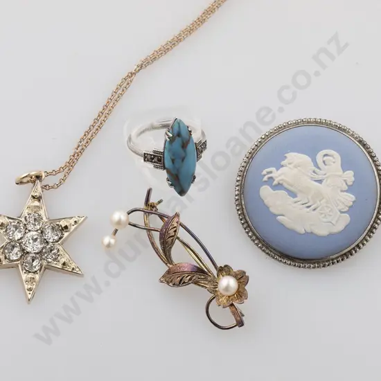 Diamond Paste Star Burst Pendant