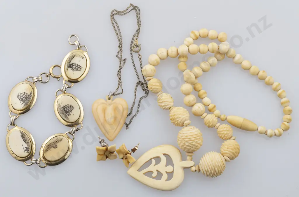 Bone and Marine Ivory Jewellery Image 1++