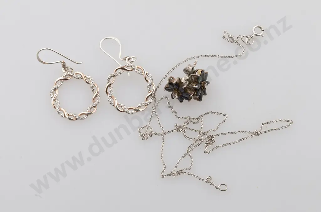 Fine 9ct White Gold Chain Image 1++
