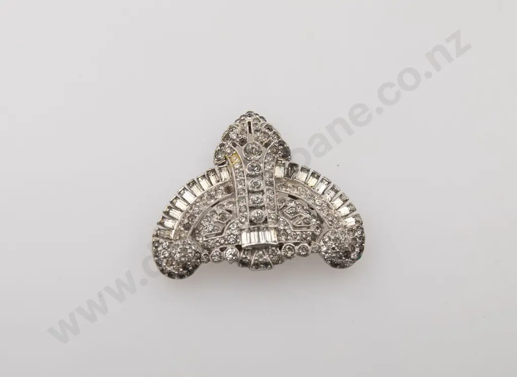 Art Deco Diamond Paste Dress Clip Image 1++
