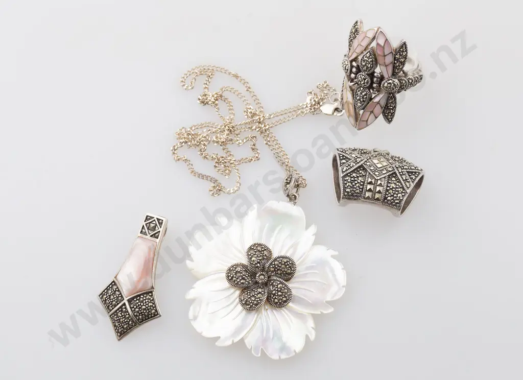 .925 Silver & Marcasite Jewellery Image 1++