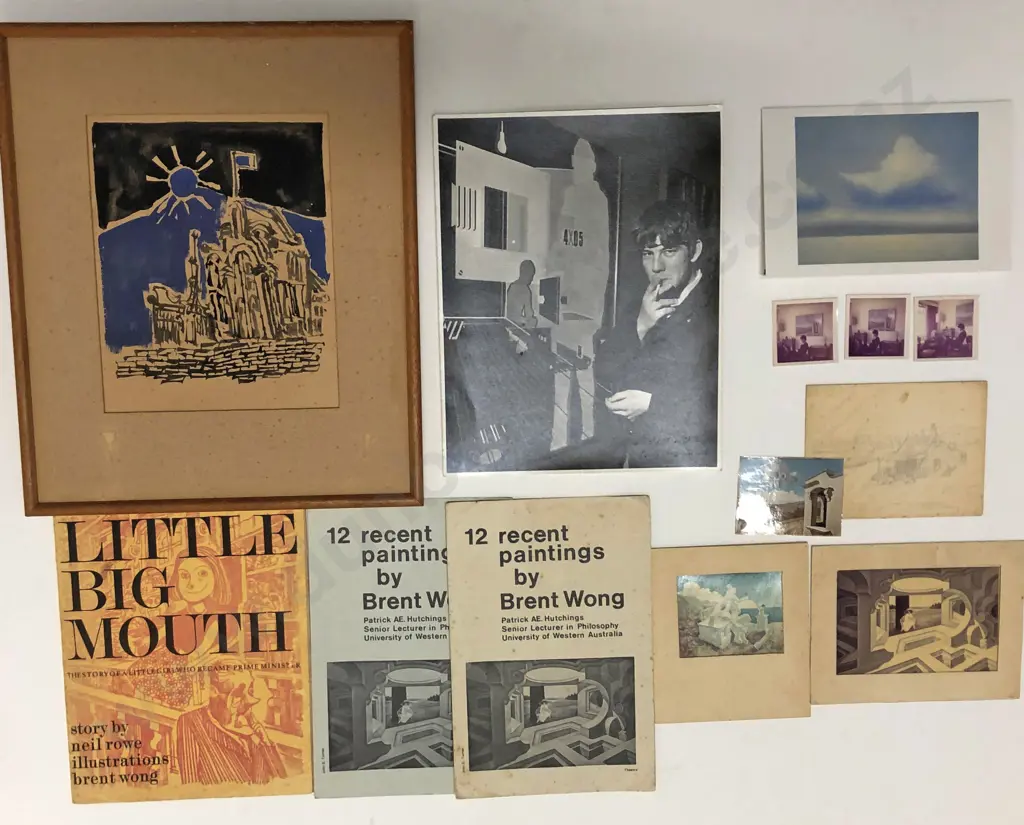 Brent Wong Watercolour & Associated Ephemera Image 1++