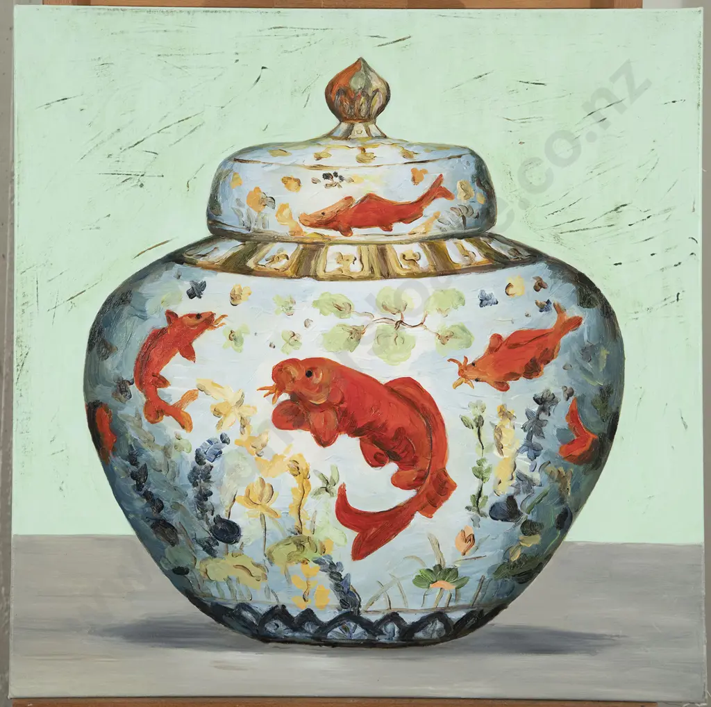 Frances Jill Studd - Wucai Wine Jar & Palace Bowl (2) Image 1++