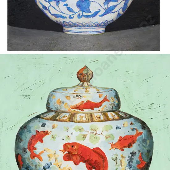 Frances Jill Studd - Wucai Wine Jar & Palace Bowl (2)