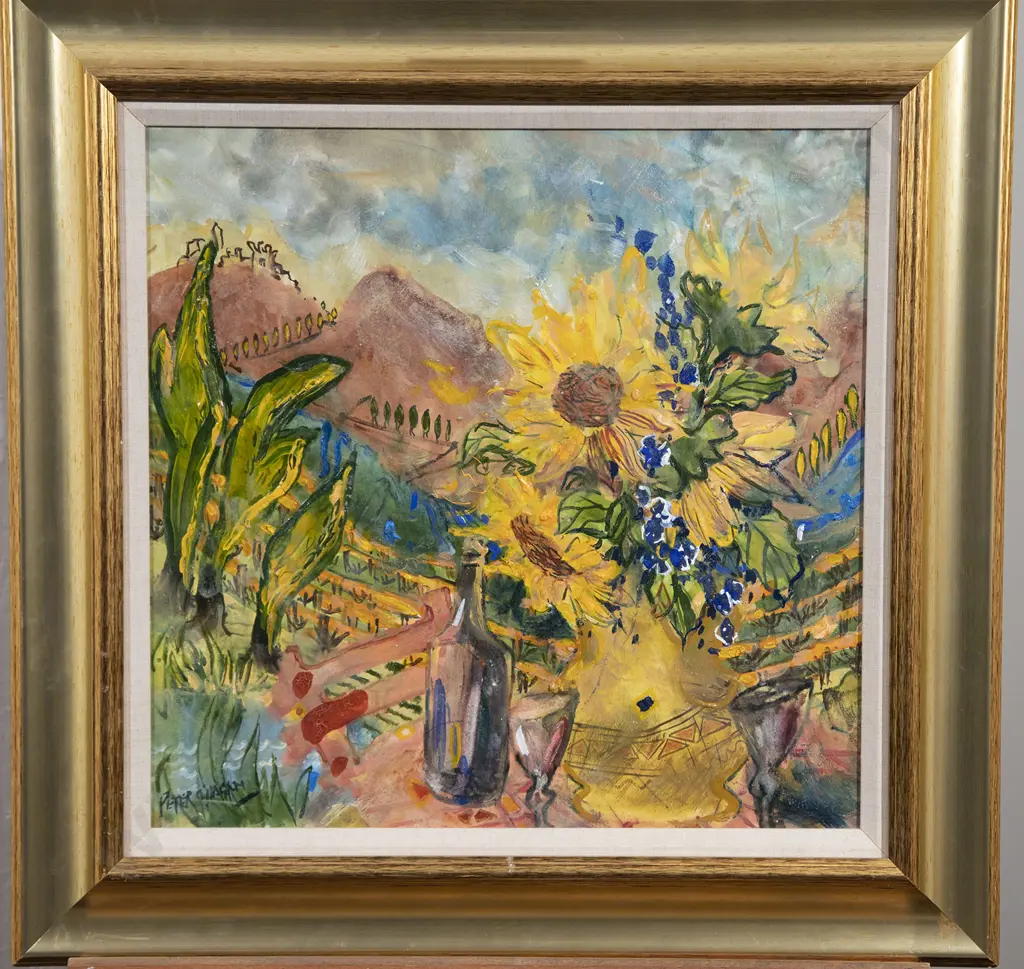 Peter O'Hagan - Pause for a Glass of Wine (Tuscany Vineyard) Image 1++