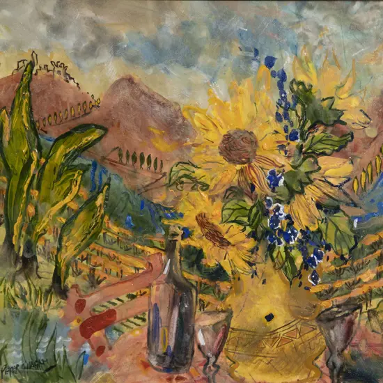Peter O'Hagan - Pause for a Glass of Wine (Tuscany Vineyard)