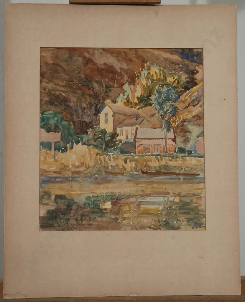 Roland Hipkins - Untitled (Village Landscape) Image 1++