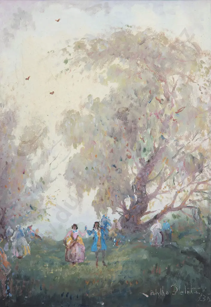 Blythe Fletcher - Untitled (Figures in a Landscape) Image 1++