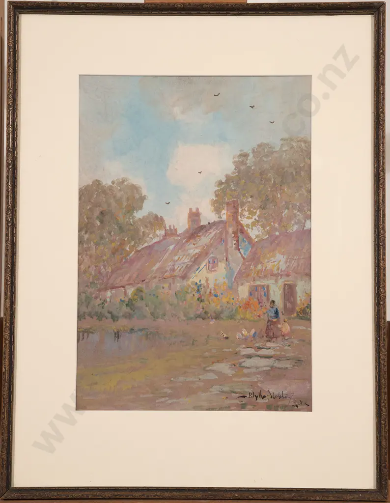 Blythe Fletcher - Untitled (Figures & Cottage) Image 1++