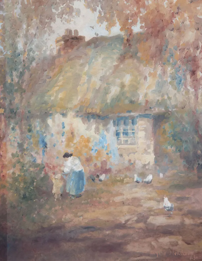 Blythe Fletcher - Untitled (Figures & Cottage) Image 1++