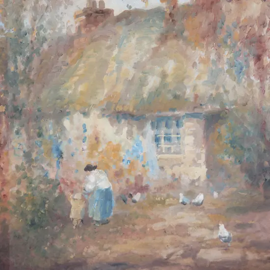 Blythe Fletcher - Untitled (Figures & Cottage)