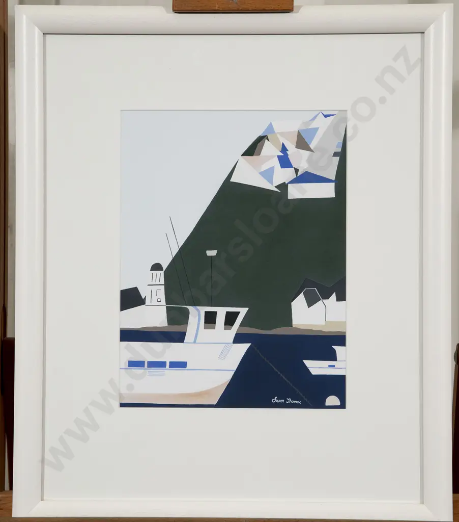 Susan Thomas - Untitled (Boats in Island Bay) Image 1++