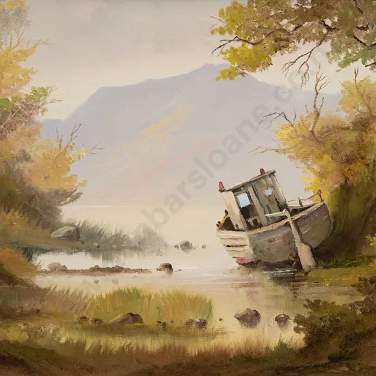 Roy Sefton - Untitled (Landscape with Boat)