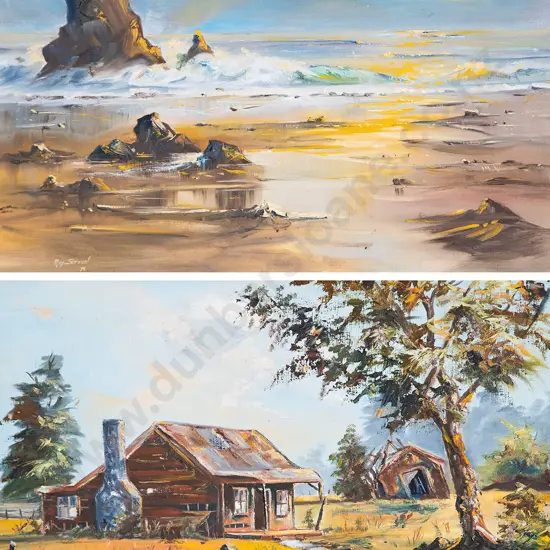 Roy Sefton - Untitled Coastal Landscape & other (2)