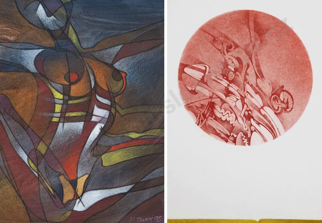 Max Tilley - Etching & Pastel (2) Image 1++