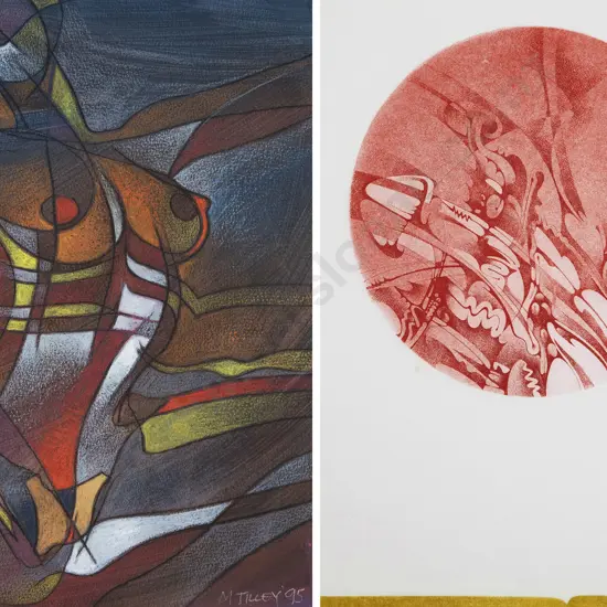 Max Tilley - Etching & Pastel (2)