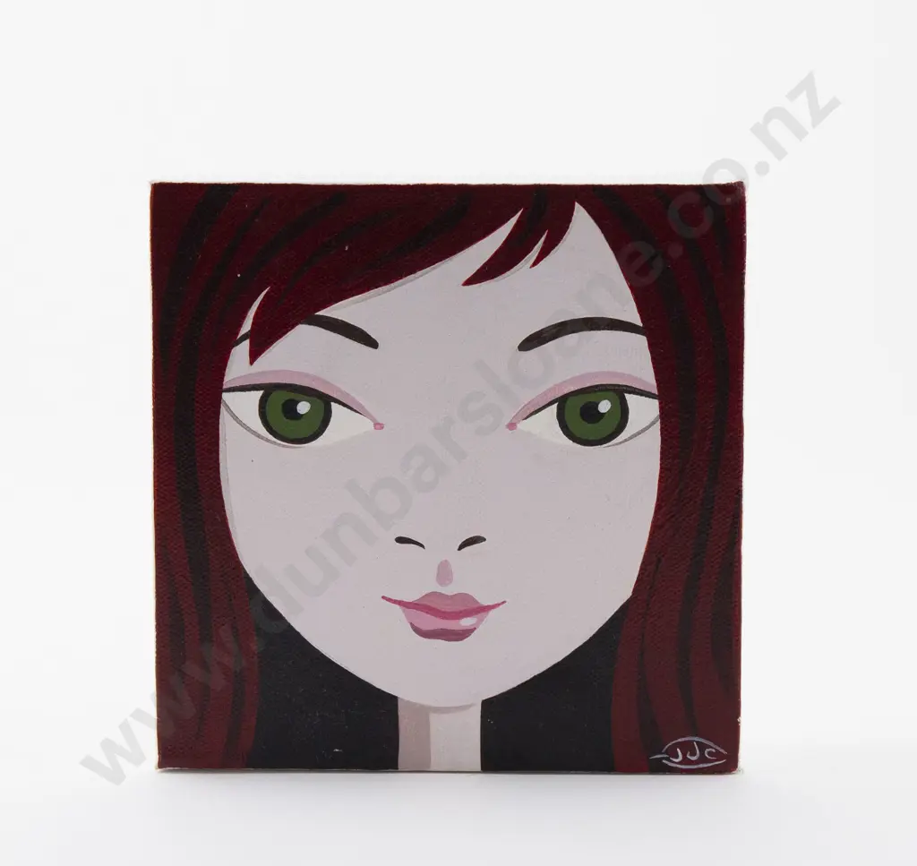 Jeannie Van der Putten Set of Graduated Cubes with Julia Christian Acrylic (2) Image 1++