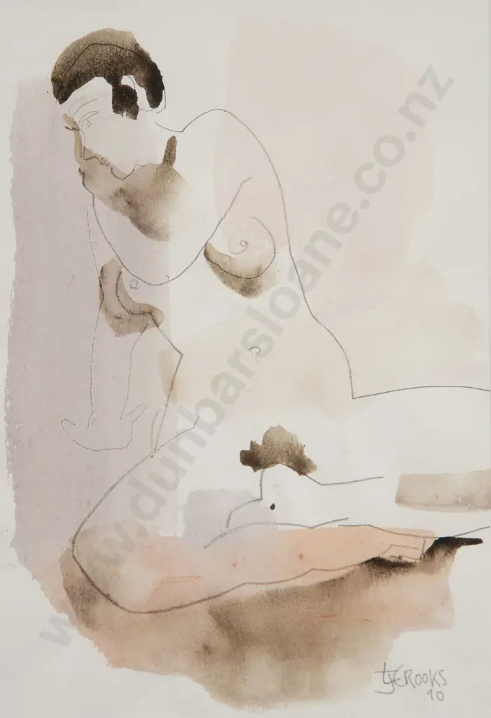 Lindsay Crooks - Untitled (Wellington Bay) & Nude Study (2) Image 1++