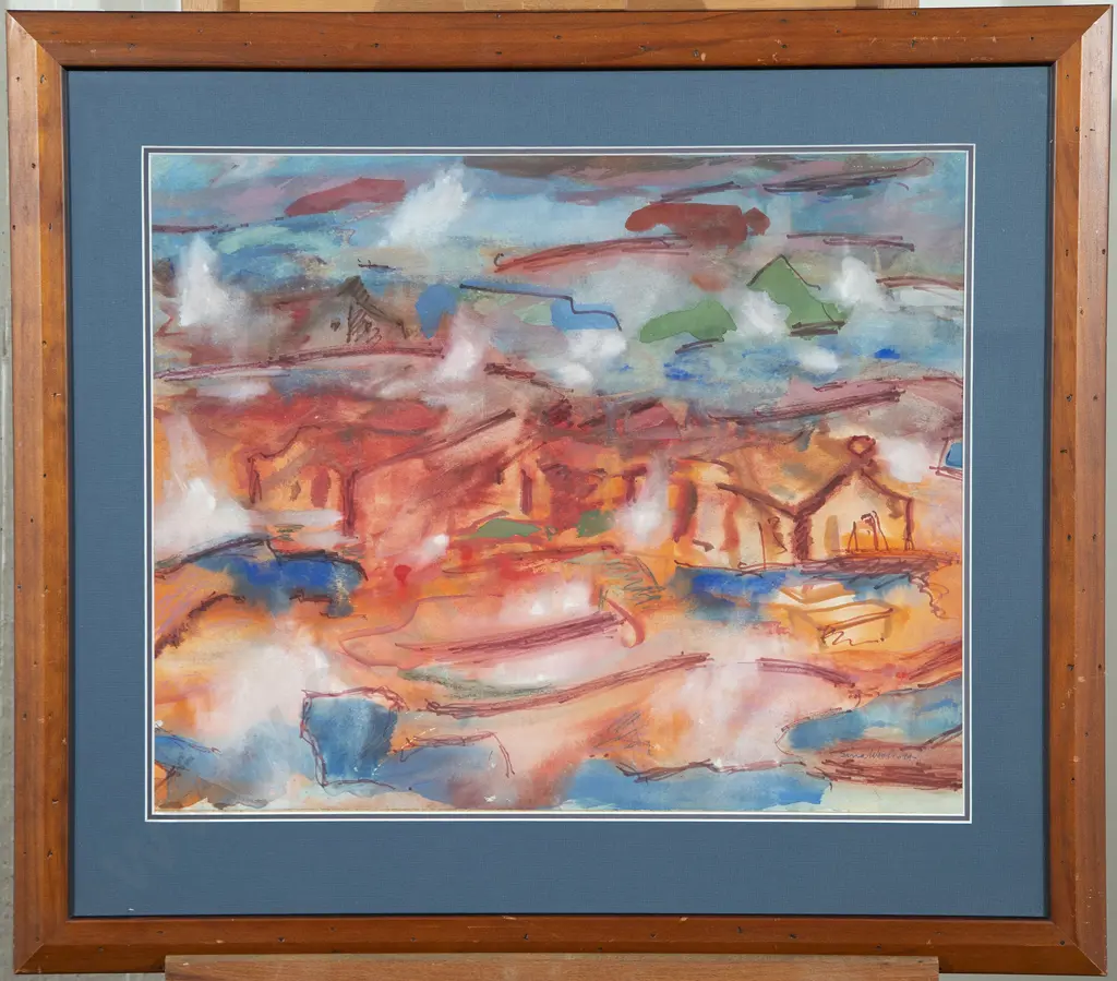 Sina Woolcott - Untitled (Village Landscape) Image 1++