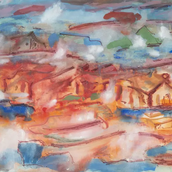 Sina Woolcott - Untitled (Village Landscape)