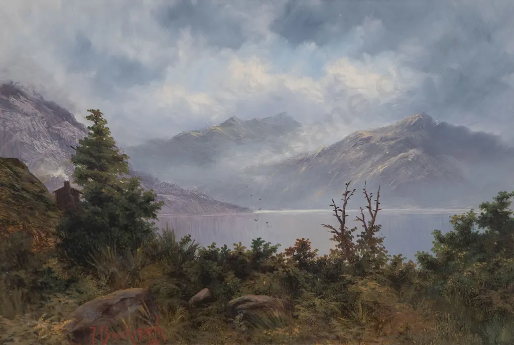 Frank Brooke-Smith - Sunshine & Shower on Lake Wakatipu Image 1++