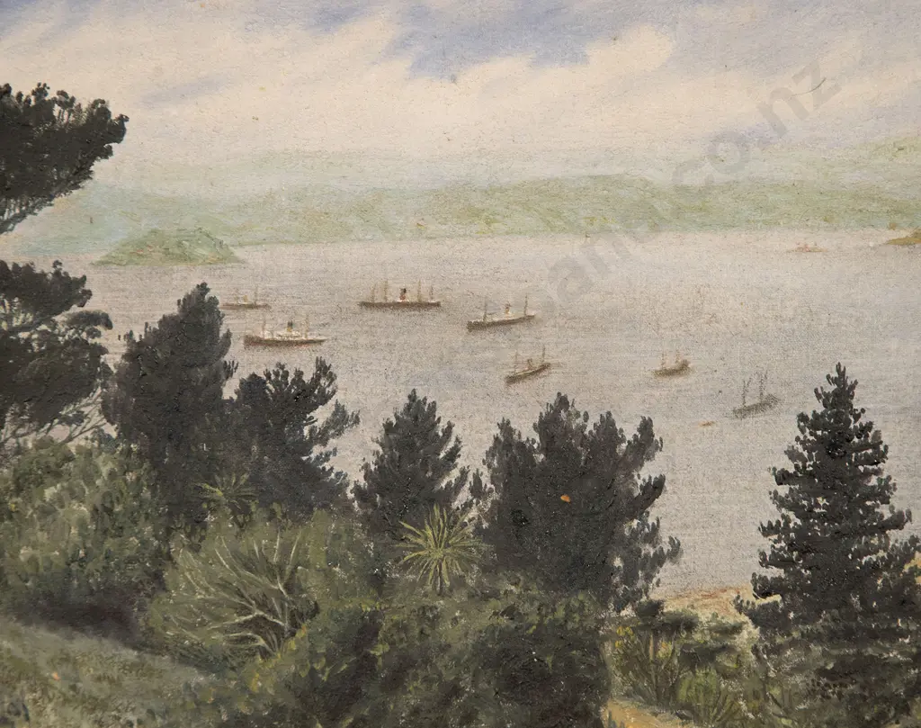 Attributed Frederick Price - Wellington Harbour Image 1++