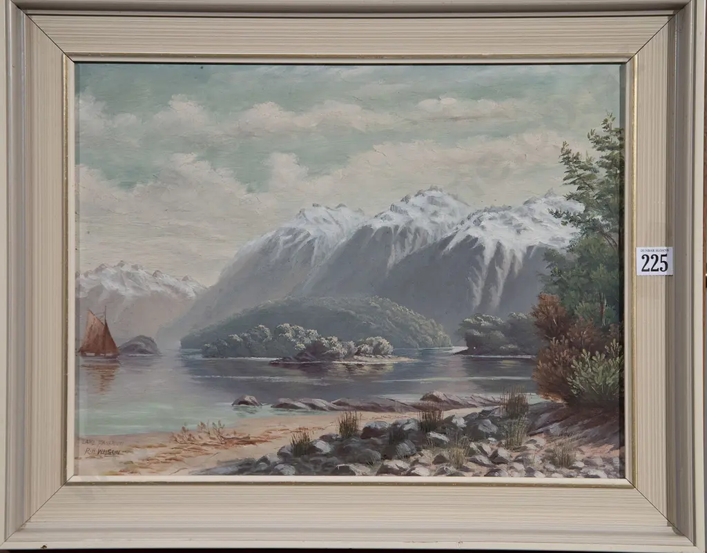 R H Wilson - Lake Manapouri & Attributed Duncan Darroch (2) Image 1++